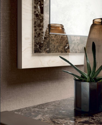 Juego de comedor de 3 piezas. Mesa de comedor, vitrina, cómoda. Conjunto de mobiliario de comedor moderno de Italia.