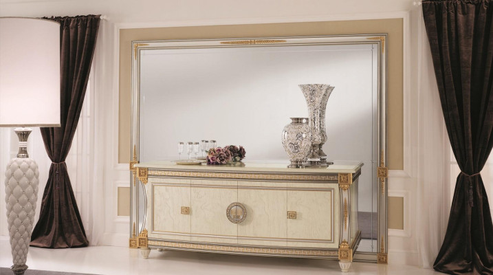 Buffet aparador cómoda espejo verdadero trabajo barroco rococó arredoclassic