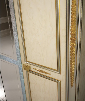 Armario de madera para dormitorio, armario arredoclassic barroco rococó.