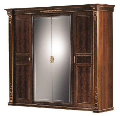 Armario del dormitorio de madera Armario de estilo moderno de lujo Clásico