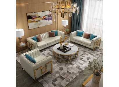 Sofá de salón de 3 plazas + 2 plazas + 1 plaza Sofá conjunto de sofás tapizados
