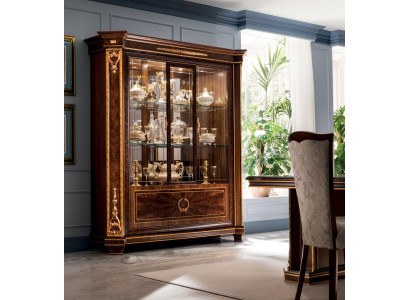Librería de vitrina Armario Cómoda Credenza Barroco Rococó