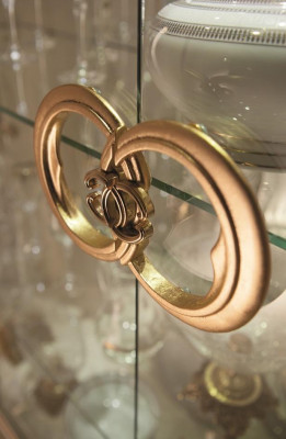 Vitrina Cómodas Vitrinas Armario de cómoda Vidrio Gabinete Italia arredoclassic