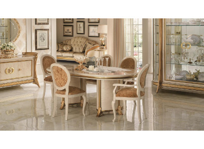arredoclassic™ Juego de comedor de lujo clásico + 4 sillas conjunto de sillas