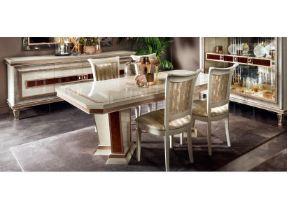 Mesa de comedor Conjunto de comedor Grupo de comedor Muebles Mesa 5 piezas Silla 4x Sillas arredoclassic