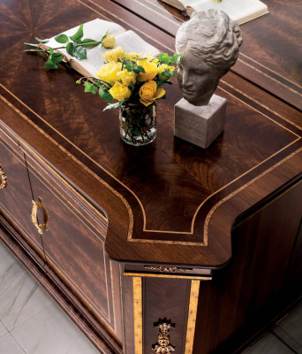 Cómoda Espejo Muebles Diseñador Rococó Barroco Modernista Clásico