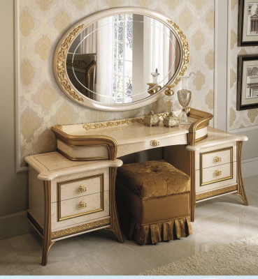 Vanity mirror stool chest of drawers set complete bedroom new 3-piece console