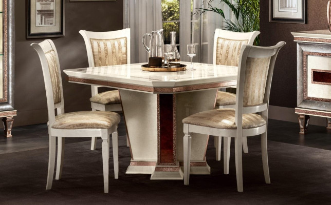 Conjunto completo de mesa de comedor 4 sillas Juego de comedor Grupo de comedor Mesa de madera Mesas de mesa de mesa de 5 piezas.