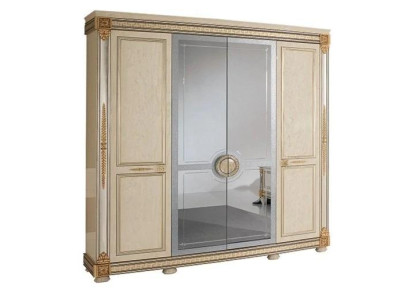 Armario de ropa de lujo Armarios de ropa Muebles brillantes de diseñador Vivienda de madera Nueva