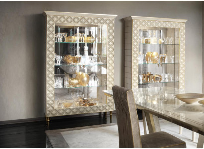Vitrine Armario Vitrina Muebles de diseño Decoración Rococó Barroco Modernista