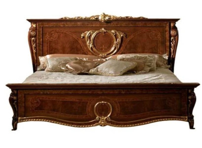 Muebles de dormitorio italianos cama acolchada doble diseño de lujo camas matrimonio nueva