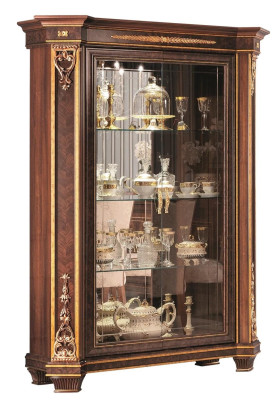 Vitrina de 2 puertas de madera Armario Vitrinas Sala de estar Vitrinas de diseño de gabinetes de exhibición de vidrio Muebles