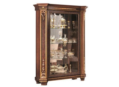 Vitrina de 2 puertas de madera Armario Vitrinas Sala de estar Vitrinas de diseño de gabinetes de exhibición de vidrio Muebles