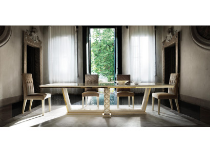 8 sillas comedor estilo Rococó, Barroco, Art Nouveau, muebles de lujo reales.