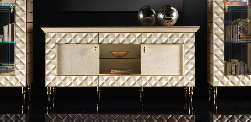 Mueble de TV aparador Cómoda Armario Rococó Barroco Modernismo Art Nouveau Diseñador