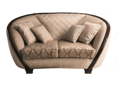 Sofá de tela para sala de estar de 2 plazas, sofá de diseño, beige, textil, tapizado.