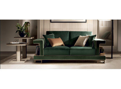 Sofá de lujo de dos plazas, diseño de muebles tapizados en tela, sofás, sofás-cama nuevos.