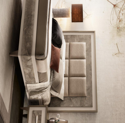 Dormitorio 3 piezas. Conjunto Cama 2x Mesita de noche Consola Camas Hotel arredoclassic