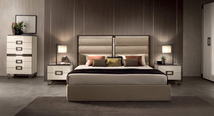 Cama acolchada clásica Cama doble de madera 180x200cm Cama de hotel Dormitorio Nuevo