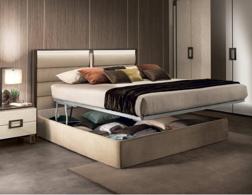 Cama acolchada clásica Cama doble de madera 180x200cm Cama de hotel Dormitorio Nuevo