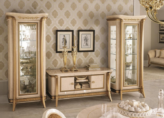 Vitrina Armario Vitrina Muebles de diseñador Barroco Rococó Art Nouveau