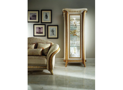 Estilo Imperio Armario Vitrina Gabinete de cristal Librero Librero