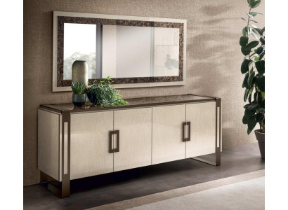 Mueble consola de diseño elegante de madera espejo cómoda armario 2 piezas mesa consola