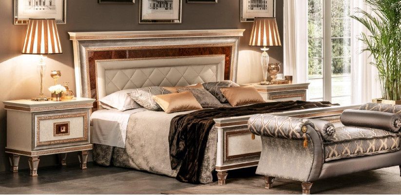 Cama de diseño Cama acolchada 180x200 Cama matrimonial Cama doble arredoclassic Muebles