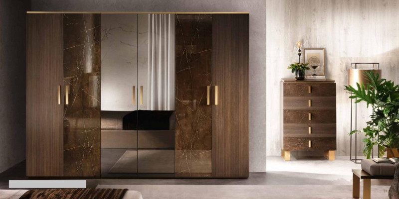 Diseño de armario Brillante Armarios Ropa Muebles Mobiliario Madera