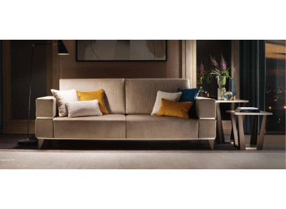 Sofá, sofá tapizado de 3 plazas en tela. Sofás, sillones, conjuntos de asientos, diseño nuevo, club.