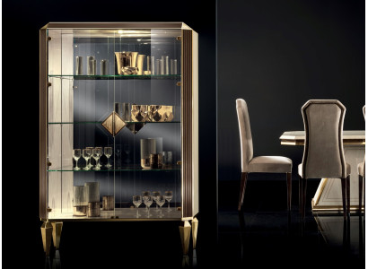 Vitrina Muebles de lujo italianos Vitrinas arredoclassic Armario de lujo de cristal Nuevo