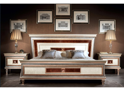 Diseño de cama acolchada doble de hotel, habitación para dormir 180x200 cm arredoclassic.