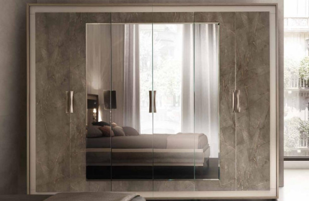 Clásico armario de estilo antiguo Armario de madera Guardarropa Dormitorio Nuevo