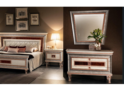 Estilo elegante Muebles para el dormitorio Cómoda Armario Cómoda clásica con espejo