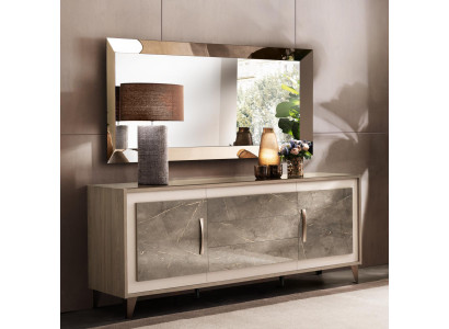 Buffet Aparador Cómoda Espejo 2 piezas Muebles de madera Aparadores Muebles Sideboard arredoclassic