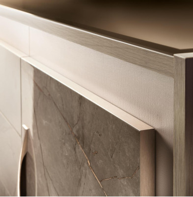 Buffet Aparador Cómoda Espejo 2 piezas Muebles de madera Aparadores Muebles Sideboard arredoclassic