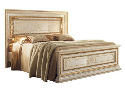 Cama estilo clásico Cama doble de lujo Muebles de dormitorio de madera arredoclassic