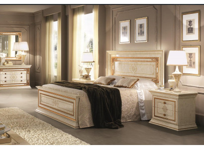 Diseño de cama acolchada de lujo, camas dobles de hotel de madera, habitación de dormir arredoclassic