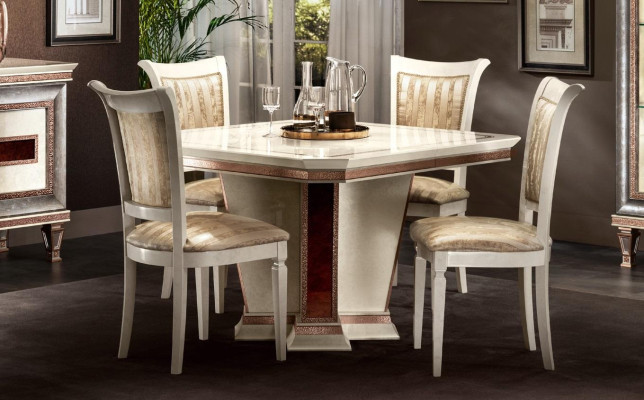 Mesa de comedor barroca de madera conjunto de sala de estar comedor muebles de diseño mesas