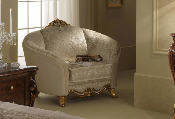 Diseño de lujo Sillón Sofá de 1 plaza Salón de televisión Chaise Longue Textil Nuevo