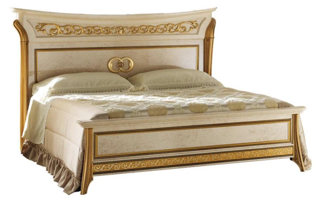Diseño de cama de lujo doble para hotel, habitación para dormir 180x200, muebles arredoclassic.