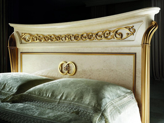 Diseño de cama de lujo doble para hotel, habitación para dormir 180x200, muebles arredoclassic.