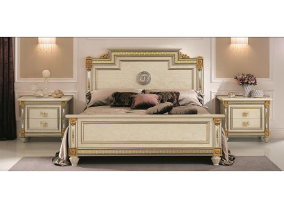 Muebles italianos Cama Camas Cama de madera Madera maciza Cama doble Nueva arredoclassic