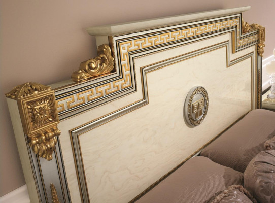 Muebles italianos Cama Camas Cama de madera Madera maciza Cama doble Nueva arredoclassic