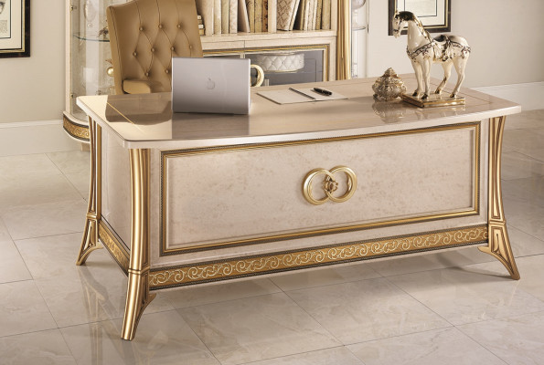 Escritorio de lujo de estilo antiguo rococó barroco de oficina nuevo