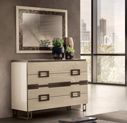 Mesa de madera con espejo, tocadores, armario de tocador, diseño moderno, grupo de muebles.