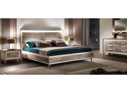 arredoclassic Set de muebles de dormitorio italiano diseño cama mesita de noche