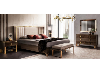 Diseño de cama tapizada Cama doble Hotel Dormitorio 180x200cm arredoclassic