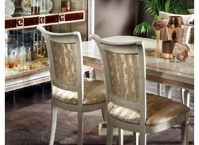 Lujo 1x Silla Silla de comedor Sillas de cocina Silla de salón Silla tapizada Silla