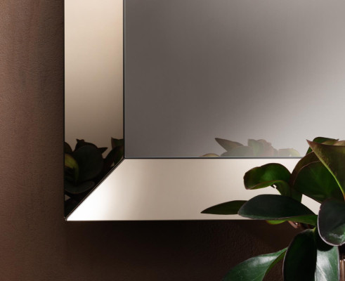 Espejo de pared Marco de madera Espejo dorado Espejo de pared Espejo colgante Sala de estar Nuevo